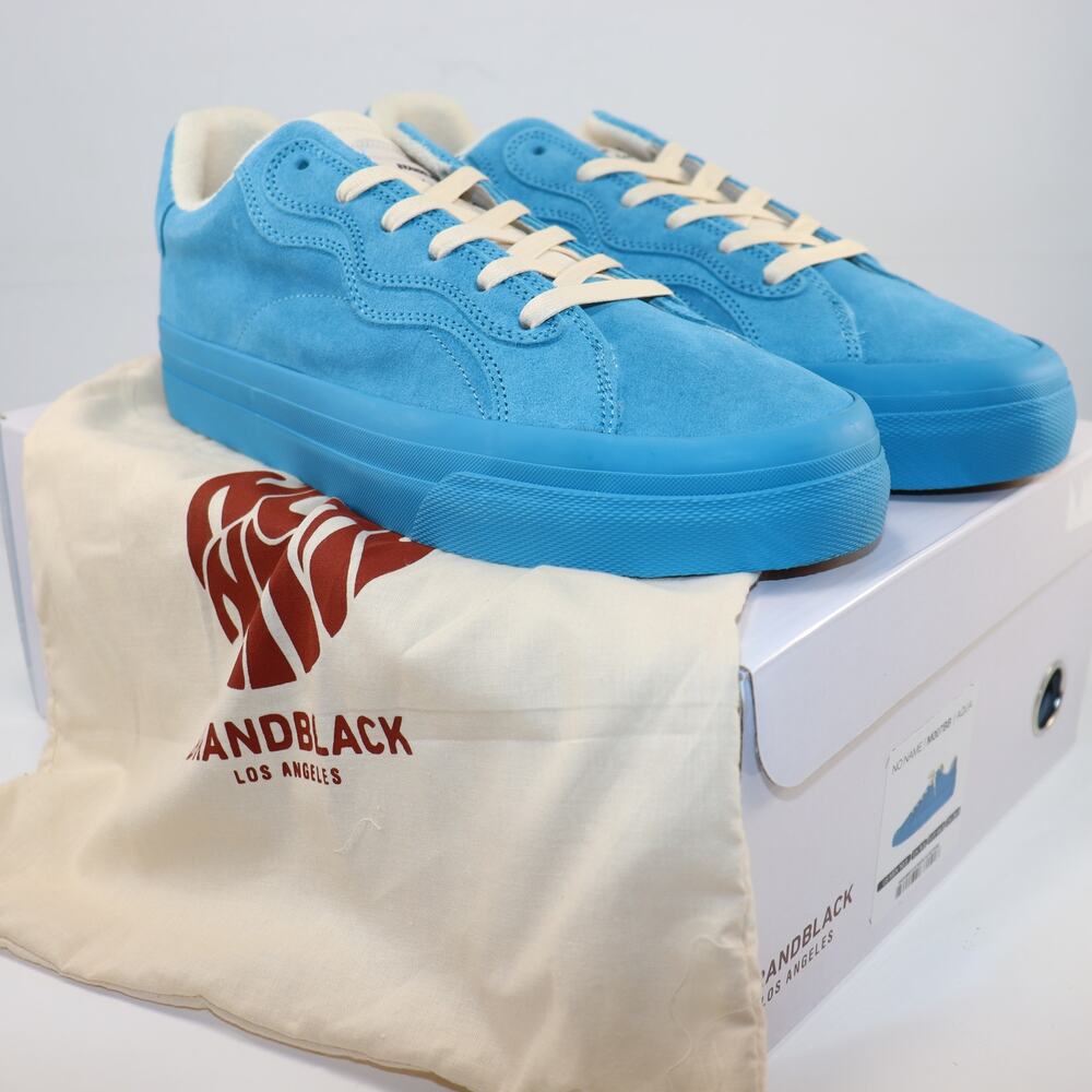 Brandblack Model 2125 Size 10.5 Blue Suede Sneakers NIB Los‎ Angeles Design